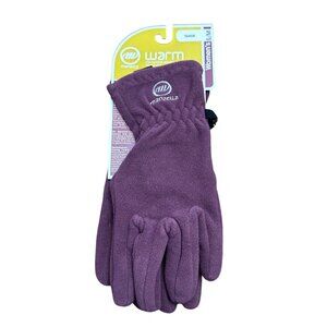 Manzella Gloves Purple Women S/M Stretch Fleece Warm NWT Tahoe